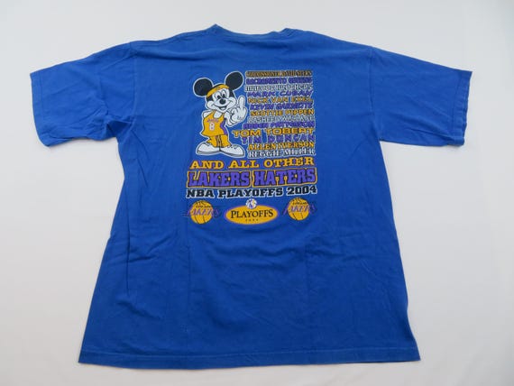 Vintage 2004 Lakers Haters T-shirt – Mickey Mouse Graphic, Sz 2XL