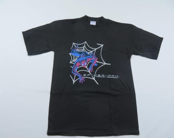 Spiderman Pop Tarts Black T-Shirt Double-Sided Sz M Y2K K10