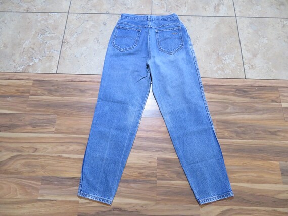 Vintage Womans Chic Jeans Med Blue Wash Tapered L… - image 2