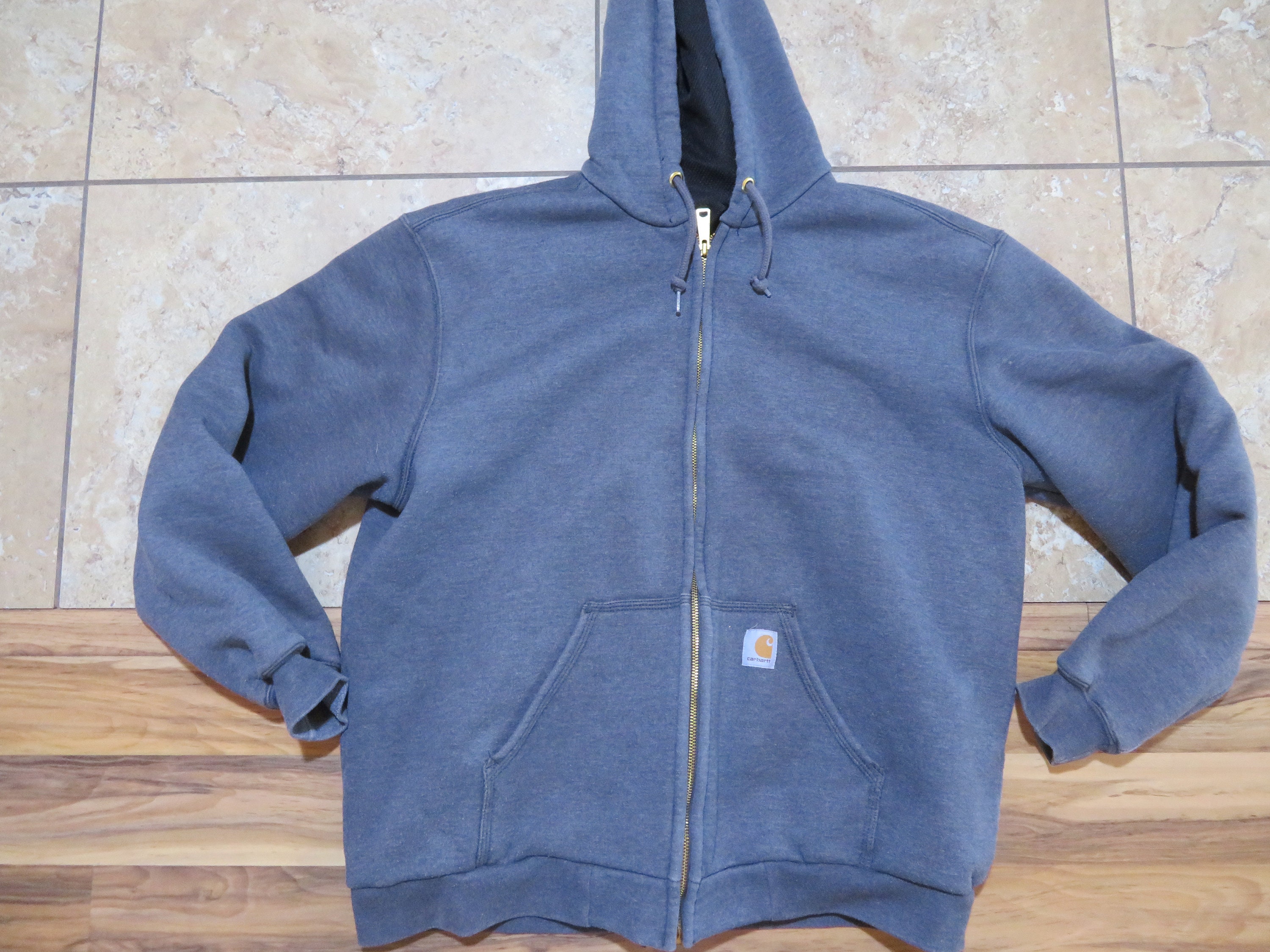 Carhartt thermal lined hooded shop pullover sweatshirt