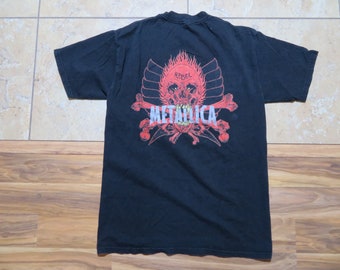 Vintage 90's METALLICA Pushead Rebel Skull Yin Yang T-shirt