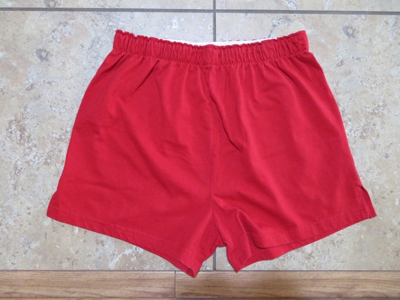 Vintage Cute Huskers Gym Shorts Nebraska Cornhuskers White Red Concepts  Sport Elastic Waist T-shirt Material Kids Sz L or Fit Womens XS-S 