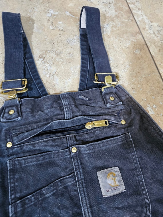 Vintage Carhartt Double-Knee Bib Overalls Carhart… - image 4