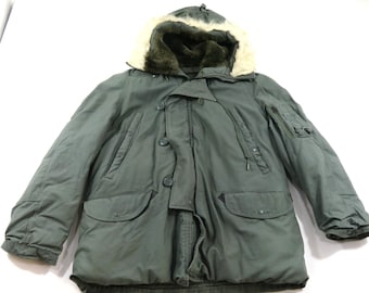 70s sears N-3B vintage  cobain着用　44 Vintage 70s N3-B Style Parka Jacket YOUTH XL, Adult XS Original