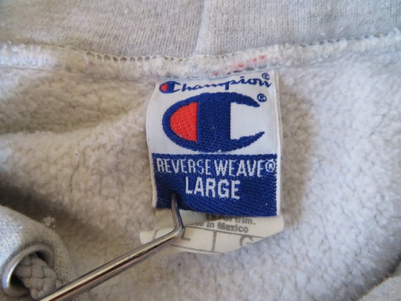 Vintage Champion Reverse Weave Hoodie Sweatshirt … - image 3
