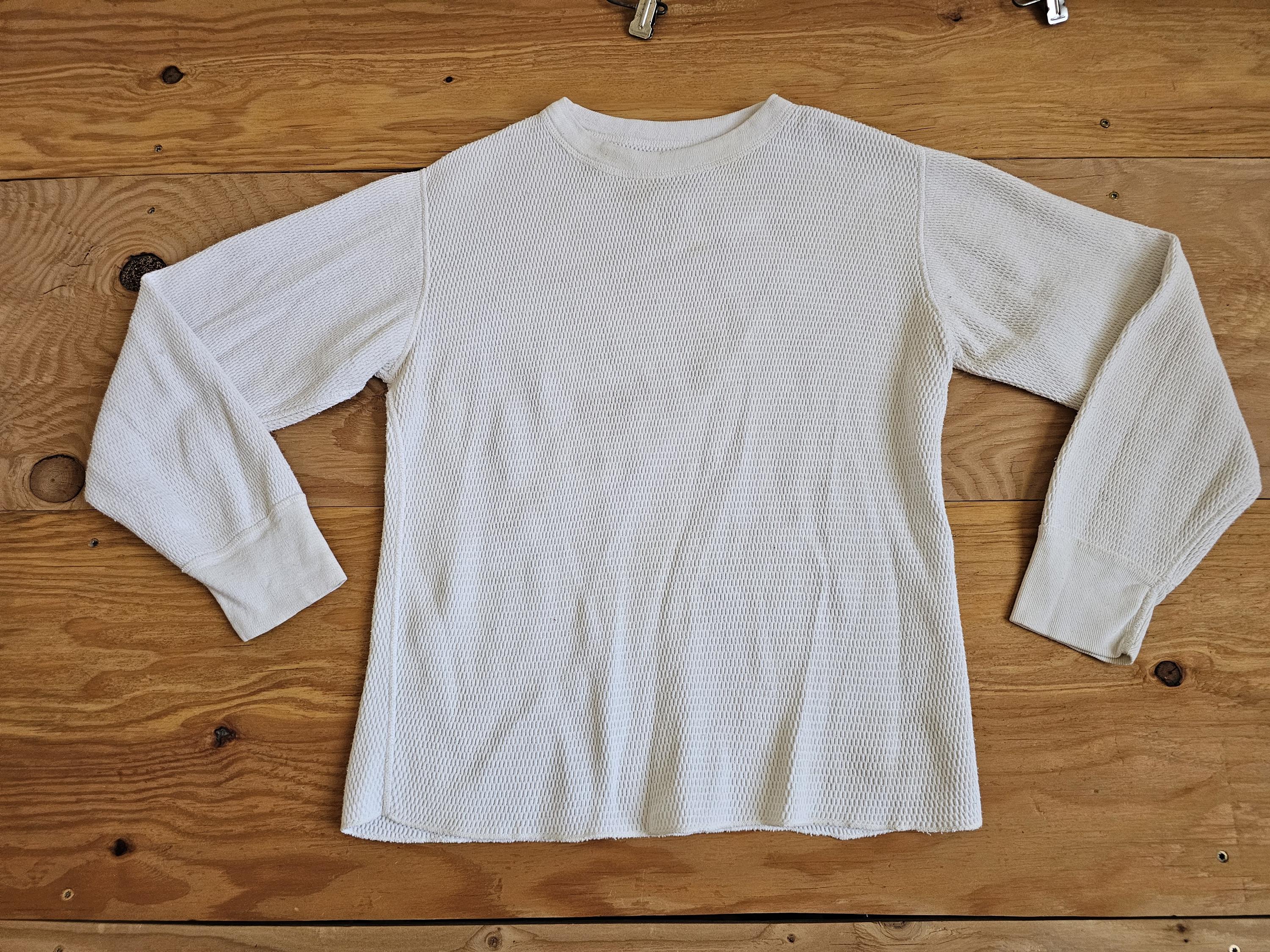 60’S military thermal 1960's USN Wool & Cotton Thermal Undershirt / Vintage