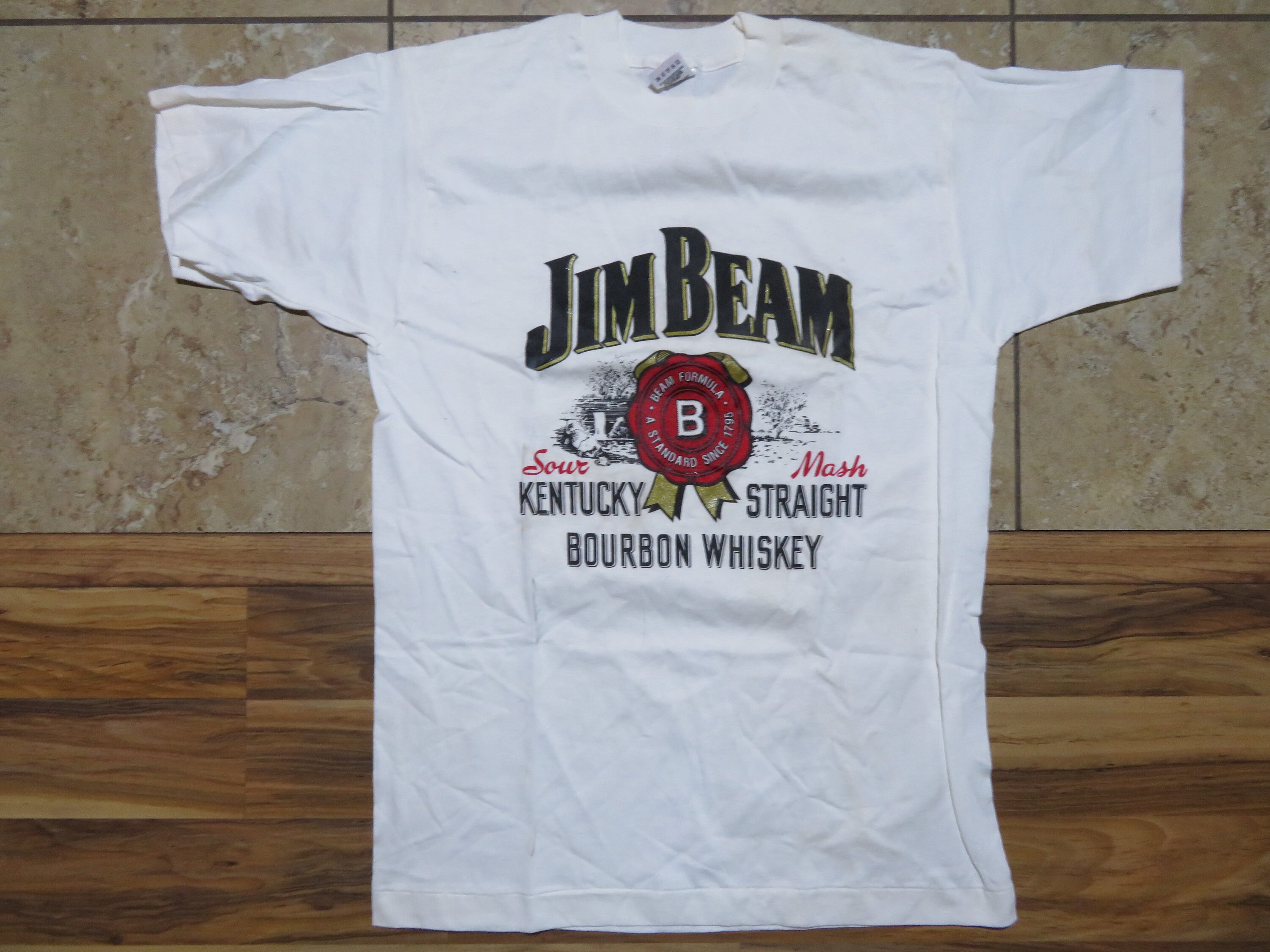 Vintage Jim Beam T-shirt Sour Mash Kentucky Straight Bourbon Vintage Jim Beam T-shirt Sour Mash Kentucky Straight Bourbon