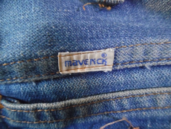 VTG 1970s Maverick Denim Blue Cowboy Jeans USA Ma… - image 4