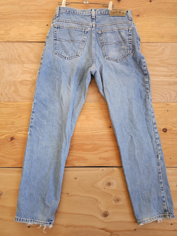 Vintage 90s Faded Glory Jeans Light Wash Blue Sz 33x30 Made in USA