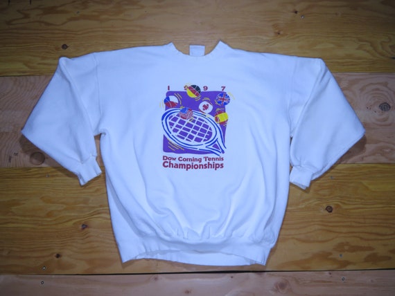 Vintage 1997 Dow Corning Tennis Sweatshirt Sweate… - image 1