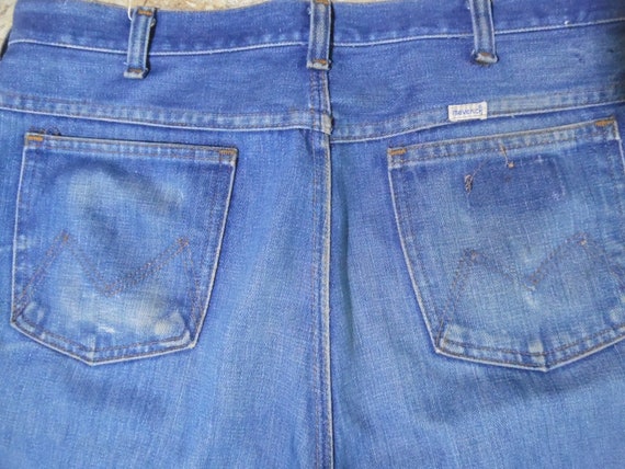 VTG 1970s Maverick Denim Blue Cowboy Jeans USA Ma… - image 9
