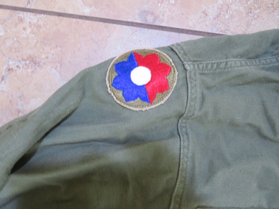 Vintage Military Cotton Sateen Uniform Shirt Viet… - image 6