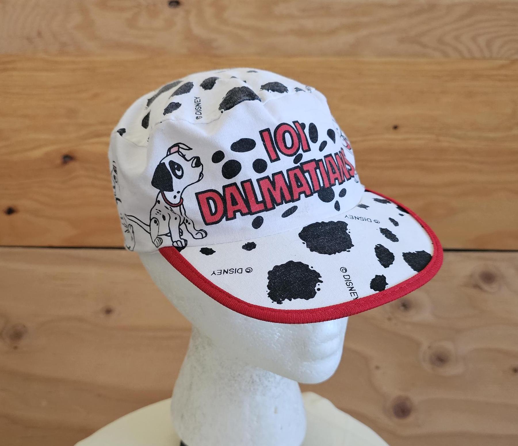 Vintage 101 Dalmatians Disney Hat Cap Black White Red Youth One
