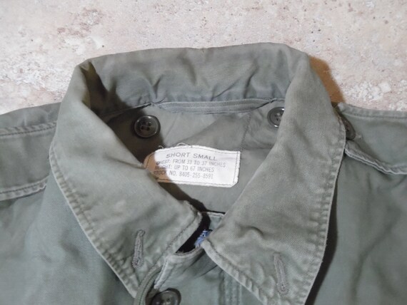 VTG Wind Resistant Sateen OG 107 Coat Jacket Shor… - image 9