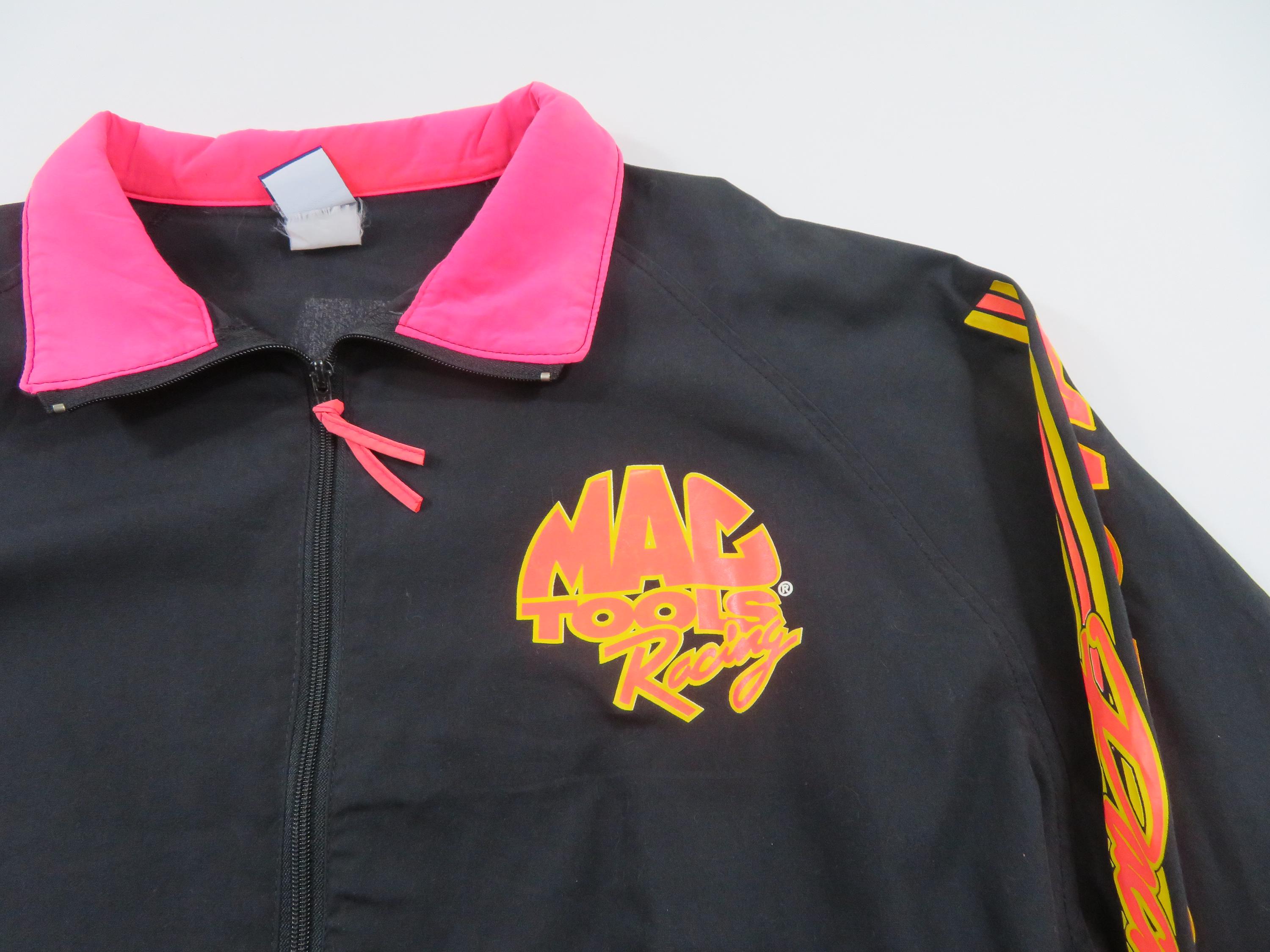 Mac Tools Racing Windbreaker Bomber Black Jacket Sz XL 1990s - Etsy