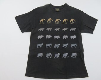 Vintage 90s Rainforest Wildlife T-shirt Size L - Etsy