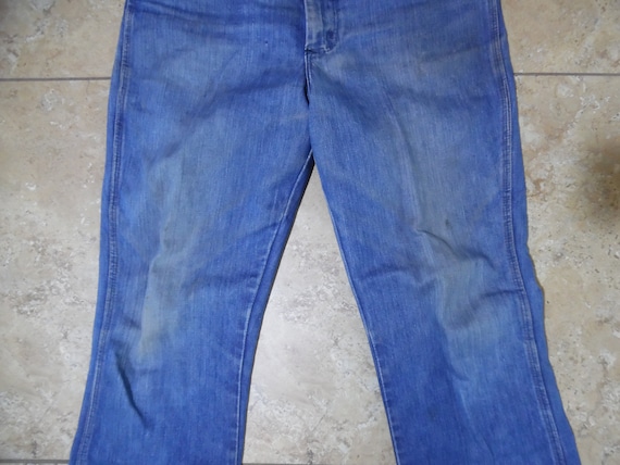 VTG 1970s Maverick Denim Blue Cowboy Jeans USA Ma… - image 6