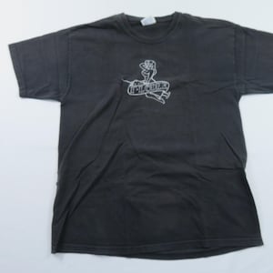 F-Loder Punk Rock Band T-Shirt Black Sz L Nurse and Needle Graphic Y2K