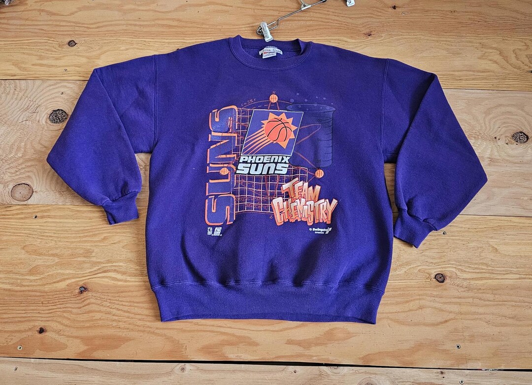 Phoenix Suns Retro Sweatshirt Men's '47 White Phoenix Suns