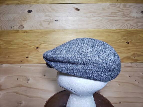 Vintage Harris Tweed Scotland Newsboy Cap Hat Var… - image 3