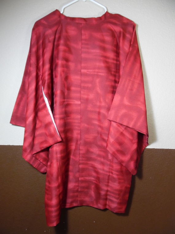 VTG Japanese Red Kimono Gown - image 2