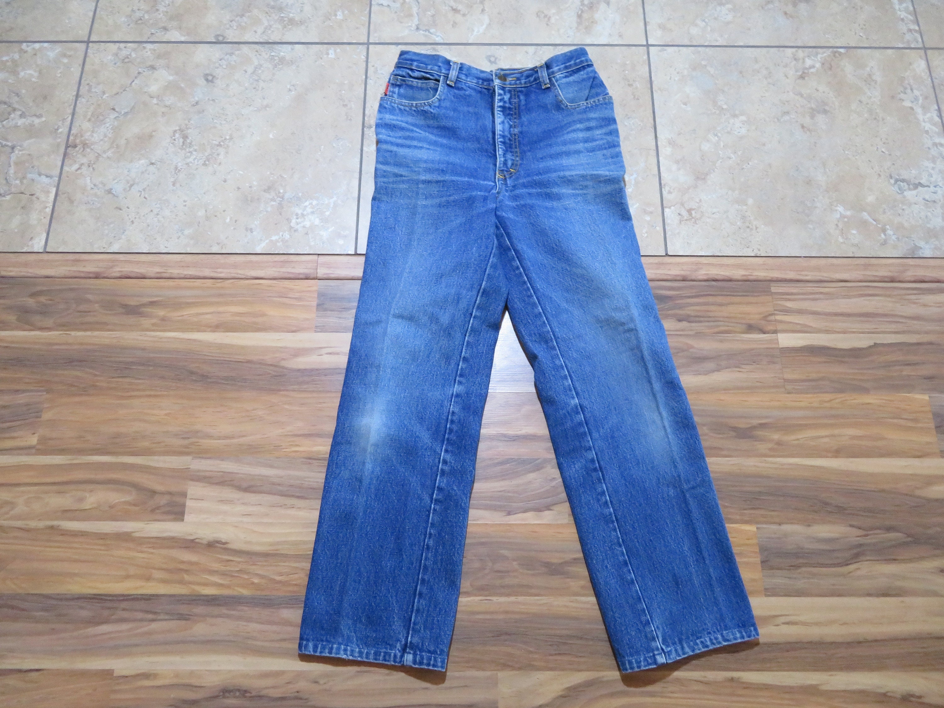 Vintage BALL Denim Jeans Tapered Hip Medium to Dark Blue Wash - Etsy