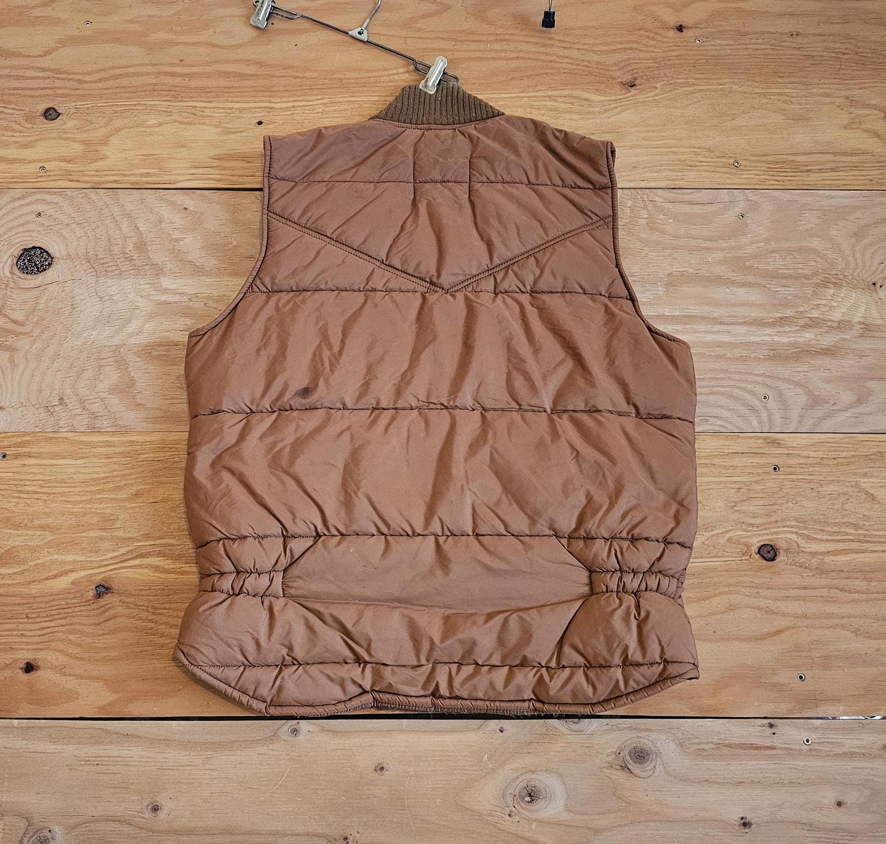 Walls Blizzard Pruf Down Quilted Puffer Zip up Vest Sz L 1970s - Etsy