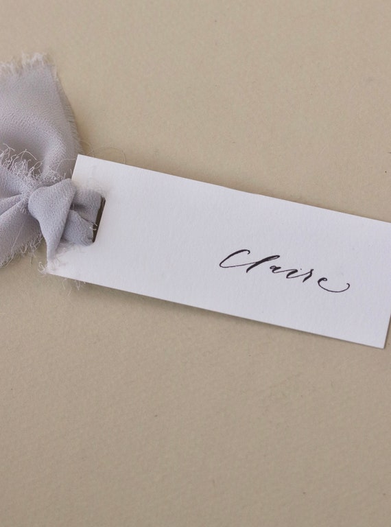 Ribbon with names on cheap it for a wedding