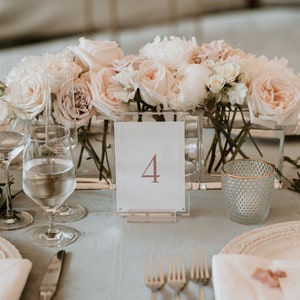 Wedding Table Numbers, Paper Table Numbers, Set of Table Numbers, Embossed Table Numbers image 4