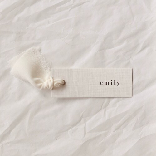 Scroll Paper Place Cards With Hand Calligraphy Romantic Etsy