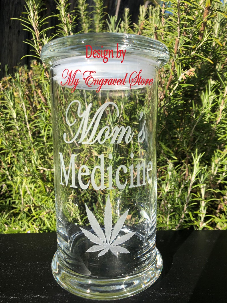 Cannabis Jar Custom Engraved Marijuana Jar Marijuana Jar Etsy
