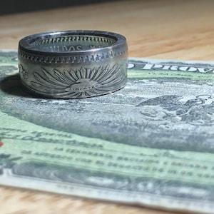 Silver Mexico Un Peso ring
