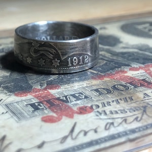 U.S. Barber Half Dollar Ring 90% Silver