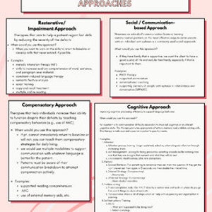 Adult Speech Therapy Approaches Handout