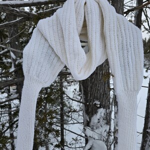 Hand Knit Merino Wool Sweater Scarf