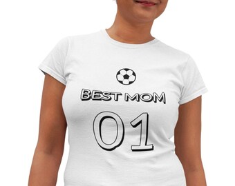 Womens - Soccer Best Mom T Shirt, Game Day Shirt, Soccer Game Day, Soccer Mom Shirt, Soccer Mom T-Shirt, Soccer T-Shirt, Mom Soccer Shirt