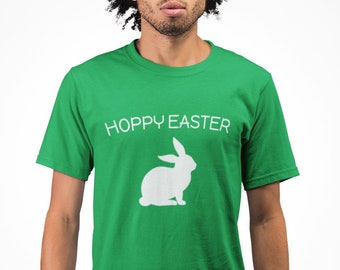 Hoppy Easter T Shirt, Happy Easter, Easter Sunday Tee, Easter Bunny T-Shirt, Holiday Outfit, Christian