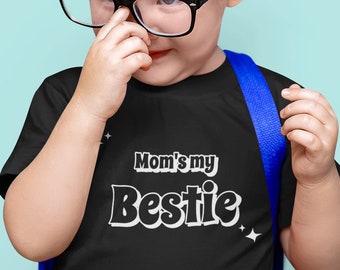 Youth Toddler Bodysuit Mom's my Bestie T Shirt, Boys Girls, Mommy and Me, Mothers Day, New Mom
