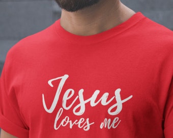 Jesus Loves Me Shirt, Christian Easter Gift, Faith Based T-Shirt, Bible, Easter Tee, Christian T-Shirt, Holiday Tee, Easter Outfits