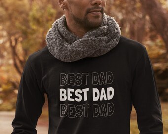 Best Dad #2 Long Sleeve, Funny Fathers Day Shirt, Gift For Father, Daughter Or Son Gift, Mens Warm Tee, Cool Dad Shirt, Cozy Dad Top