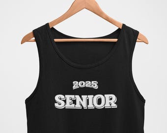 Mens Tank Top - Class of 2025 Senior Shirt 2025 Graduation Shirt Men’s High School Graduation Gift Customizable Senior Shirt for Him Senior