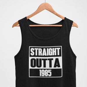 Straight Outta 1985 Shirt, Mens 40th Birthday Tank Top, Vintage 1985 Tee, Funny 40 Years Old Gift, Retro Birthday Shirt, Birthday Outfit