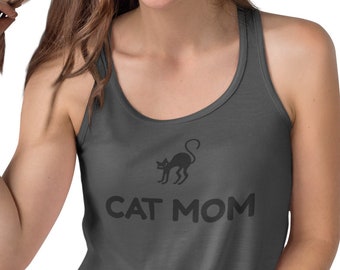 Tank Top - Cat Mom Shirt, Cute Cat Lover Tee, Funny Cat Mama Gift, Mother's Day T-Shirt, Cat Lady Outfit, Cat Owner Shirt, Cat Themed