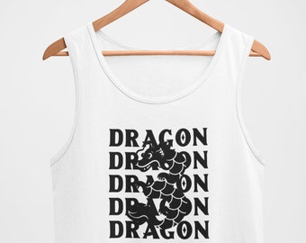 Mens Tank Top - Year of the Dragon - Chinese New Year Gift Idea: Dragon Shirt for Good Luck in the New Year