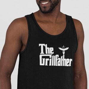 The Grillfather Tank Top: Funny BBQ Dad Shirt