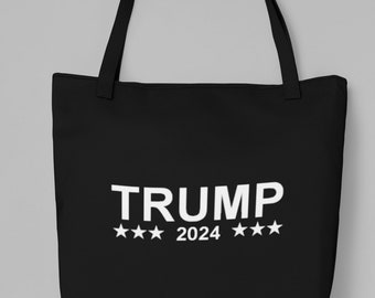 Trump 2024, Tote Bag, Shopping Bag, Shoulder Bag, Grocery Bag, Canvas Bag, Reusable Grocery Bags, Eco Gift, Washable Bag, Eco-Friendly