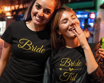 Bride Tribe T Shirts, Bride Shirt, Bridesmaid Shirt, Bachelorette Shirt, Bride Squad Shirts, Bridal Party, Maid Of Honor