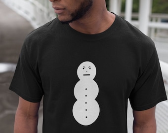 Angry Snowman Shirt, Funny Christmas Present, X-mas Tee, Winter Is Coming Shirt, Holiday Humor, Festive Party Outfit, Christmas Gift