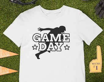 Game Day T Shirt, Football Player Gift, Game Night, Funny T-Shirt, Fan, Jersey Tee, Football Dad, Fathers Day