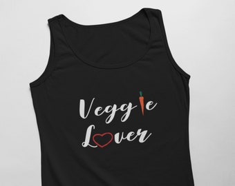 Mens Tank Top - Veggie Lover #2 T Shirt, Vegan Shirt, Vegetarian Shirt, Vegan T Shirt, Veggie Shirt, Funny Vegan Shirt, Animal Lover Gift